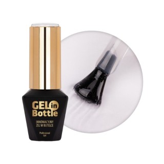 MollyLac Gel in bottle Nagelgel in der Flasche mit einem Clear Multifunktionspinsel 10 g