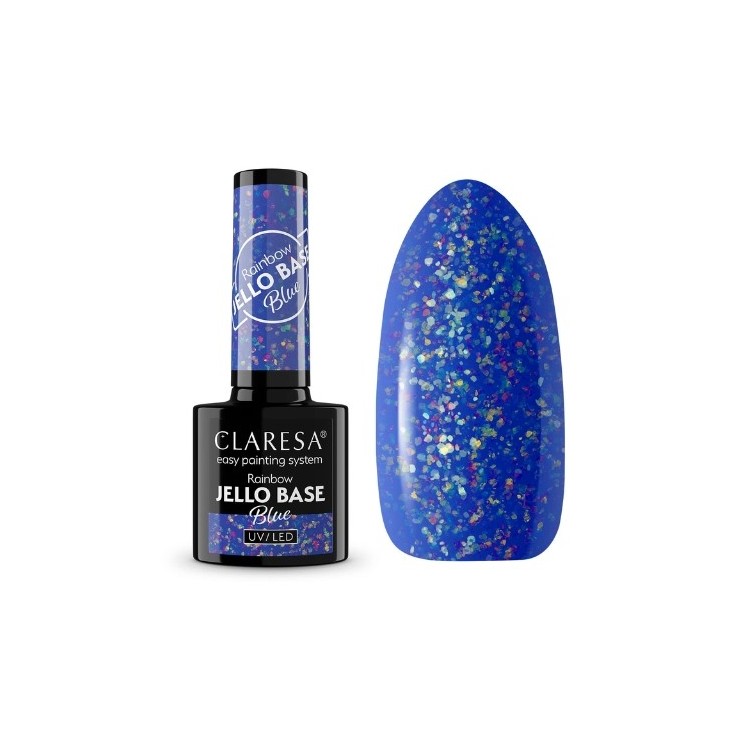 Claresa Hybrid Nail Base Rainbow Jello Base 5 g Blue