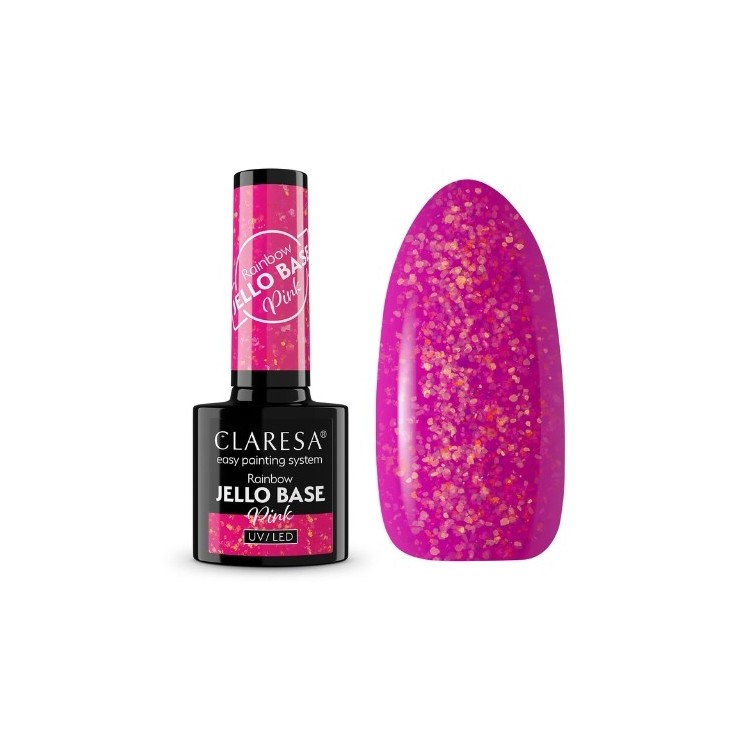 Claresa Hybrid Nail Base Rainbow Jello Base 5 Pink