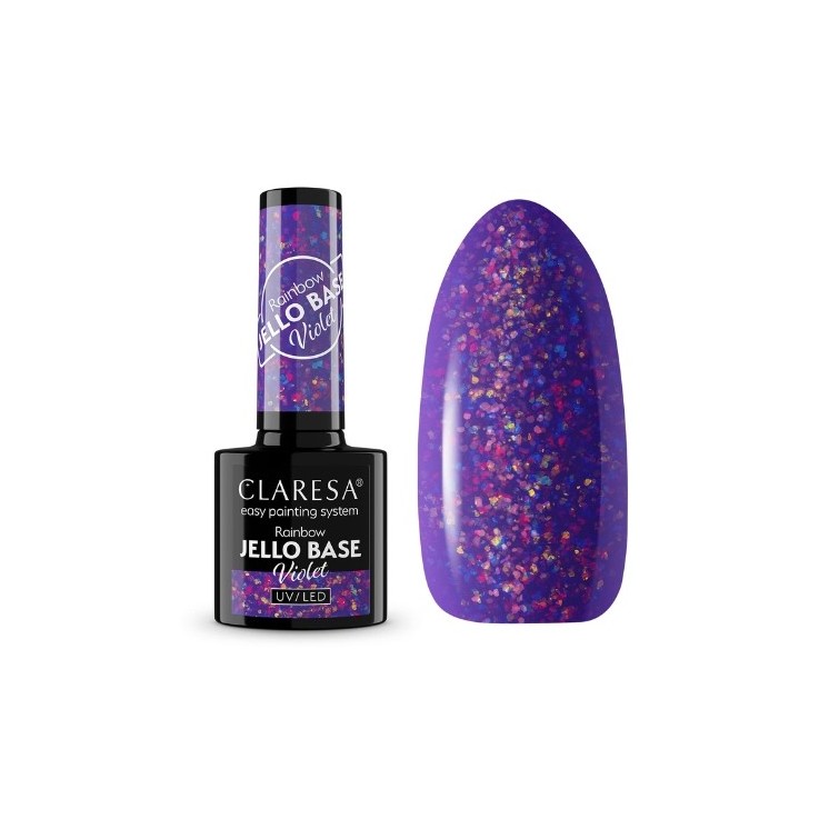 Claresa Hybrid Nail Base Rainbow Jello Base 5 Violet