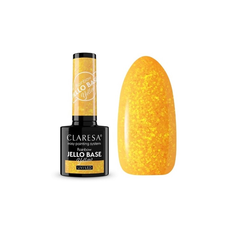 Claresa Hybrid Nail Base Rainbow Jello Base 5 g Yellow