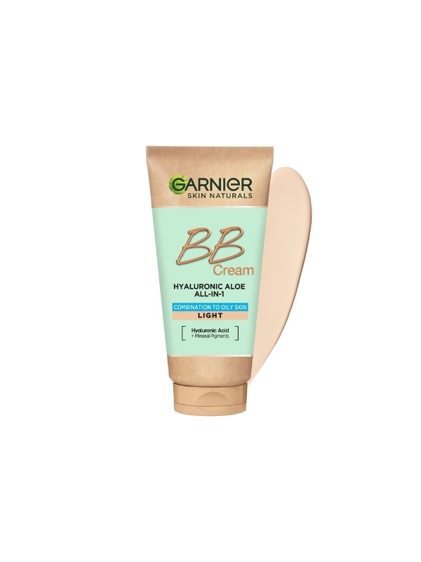 Garnier Hyaluronic Aloe All-In-1 BB Cream nawilżający krem BB do skóry mieszanej i tłustej Jasny 50 ml