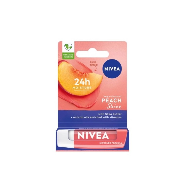 Nivea Peach Shine Pflegender Lippenstift 4,8 g