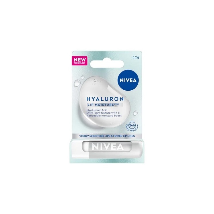 Nivea Hyaluron Lip Moisture Plus feuchtigkeitsspendender Lippenbalsam Stick 5 g
