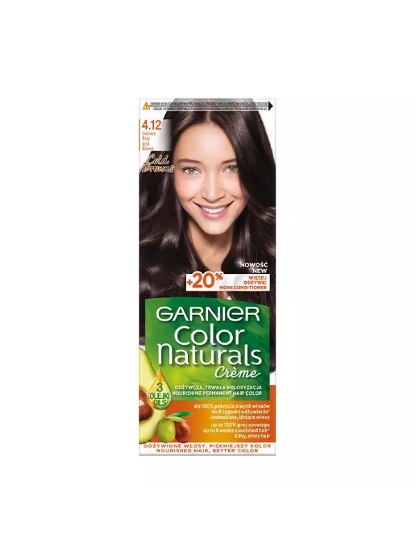 Garnier Color Naturals Farba do włosów /4.12/ Lodowy brąz