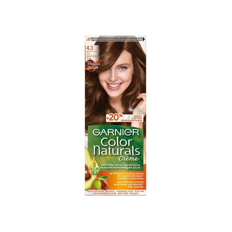 Фарба для волосся Garnier Color Naturals /4.3/ Золотистий шатен