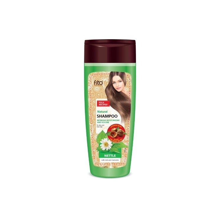 Fitocosmetics Feuchtigkeitsspendendes Brennnessel-Haarshampoo mit Minze und Kamille 270 ml