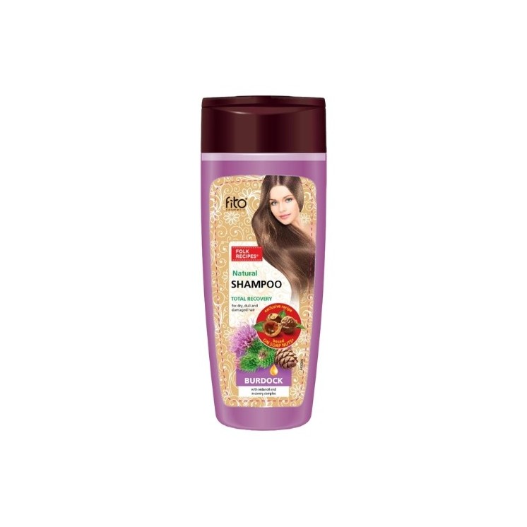 Fitocosmetics Burdock Shampoo voor droog en beschadigd haar met cederolie 270 ml