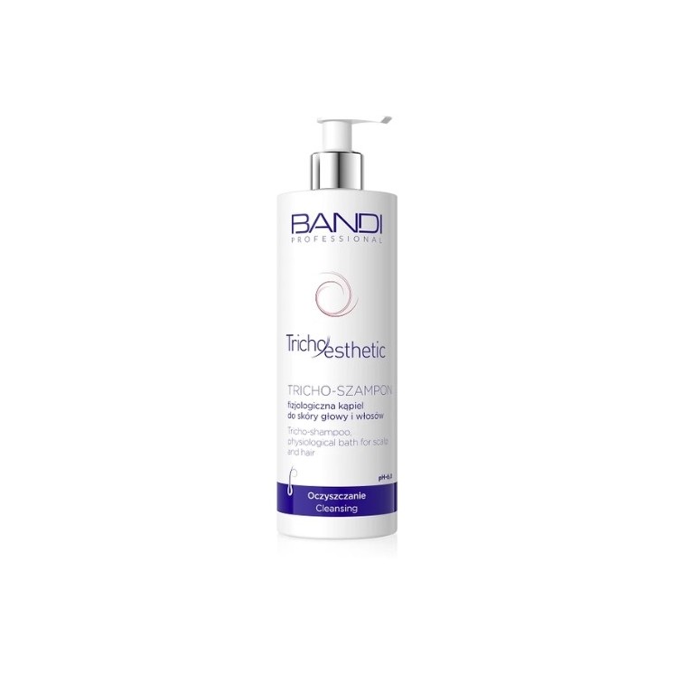 Shampoing Bandi Tricho , bain physiologique pour le cuir chevelu et les cheveux, 400 ml