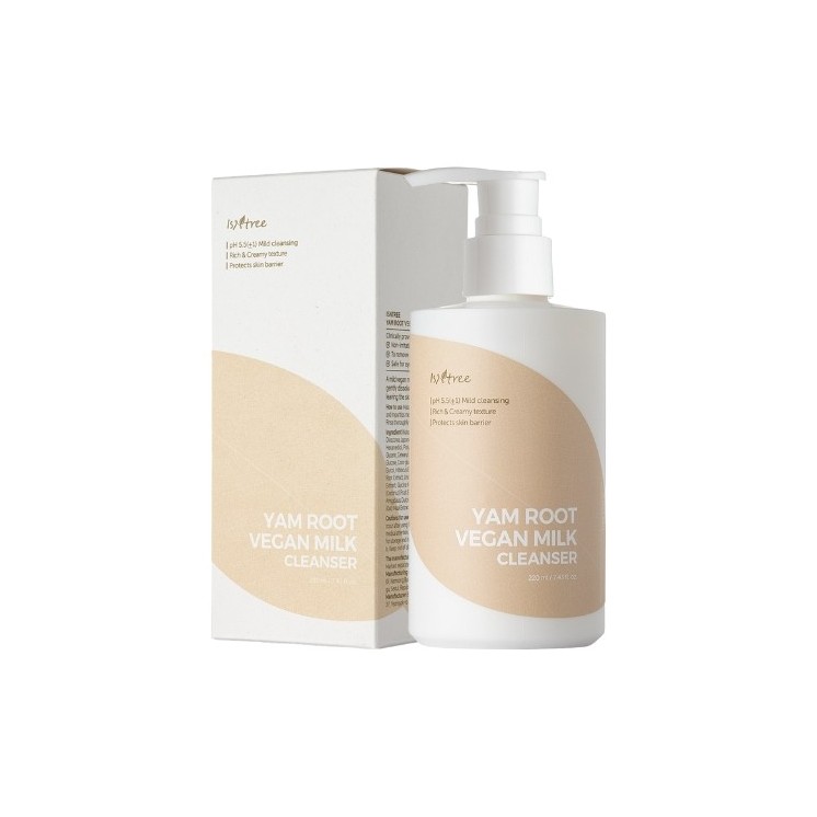 Isntree Yam Root Vegan Milk Cleanser Soothing Facial Cleansing Milk 220 ml