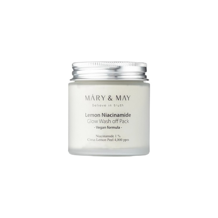 Mary&May Lemon Niacinamide Glow Wash off Pack Aufhellende Tonmaske 125 g