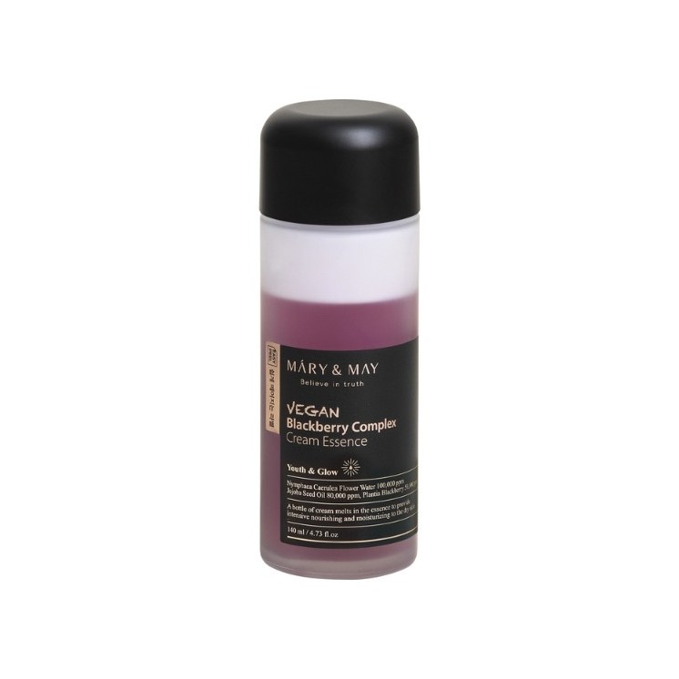 Mary&May Vegan Blackberry Complex Cream Essence Multifunktionale Cremeessenz für Tarza 140 ml