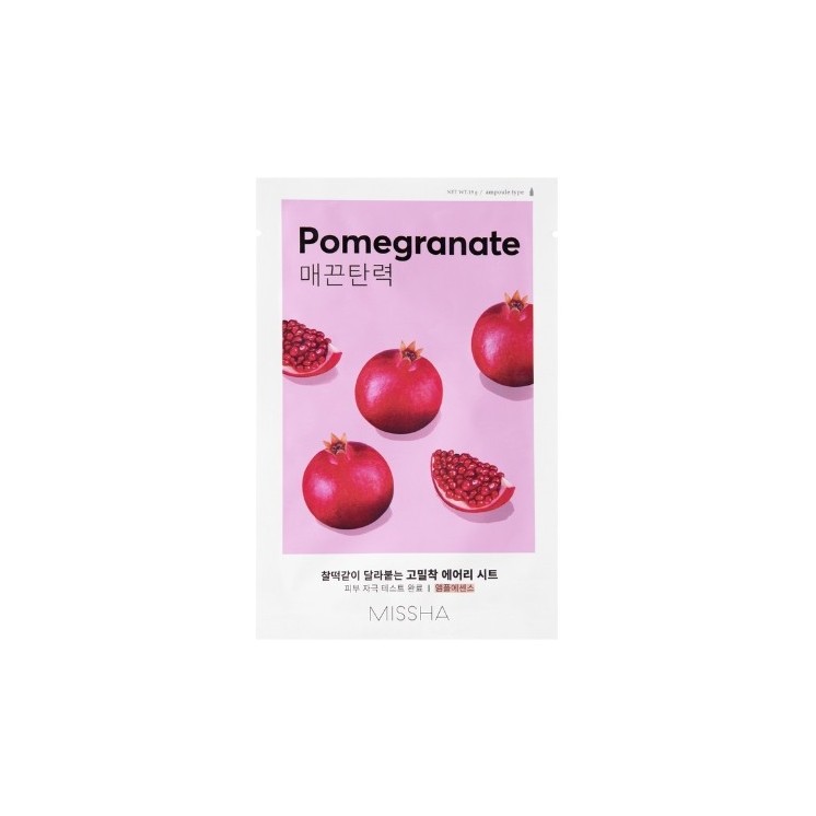 Missha Airy Fit Sheet Mask Pomegranate Verstevigend Sheet Mask 19 g