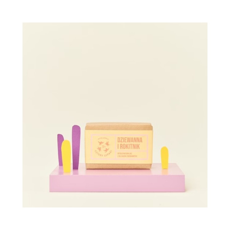 Mydlarnia Cztery Szpaki Königskerze und Sanddorn Naturseife 110 g