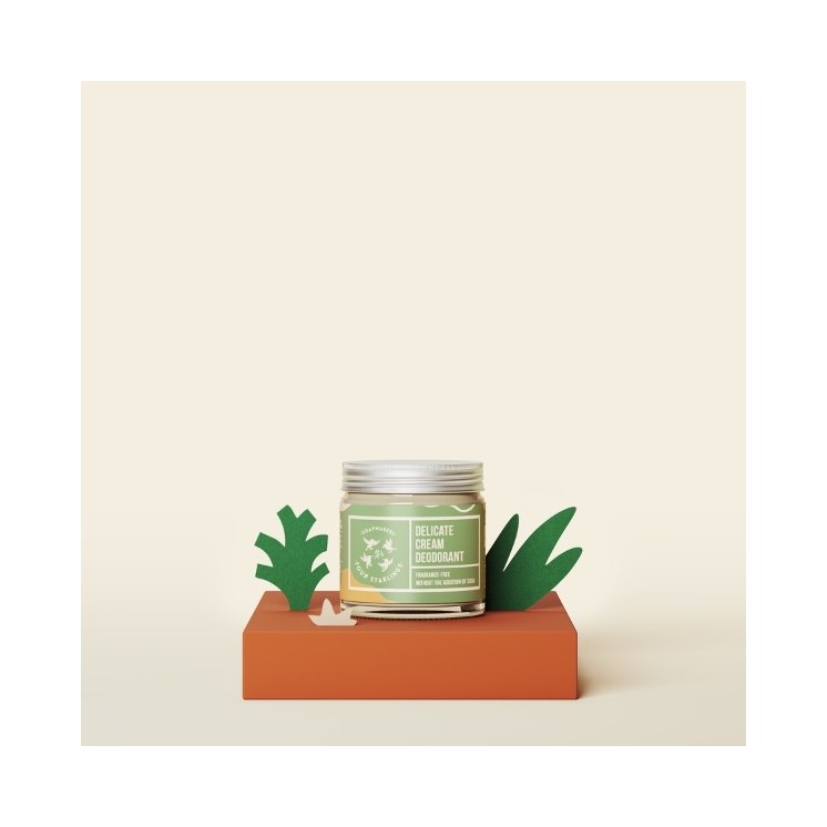 Mydlarnia Cztery Szpaki Natuurlijke crèmedeodorant, ongeparfumeerd, 60 ml