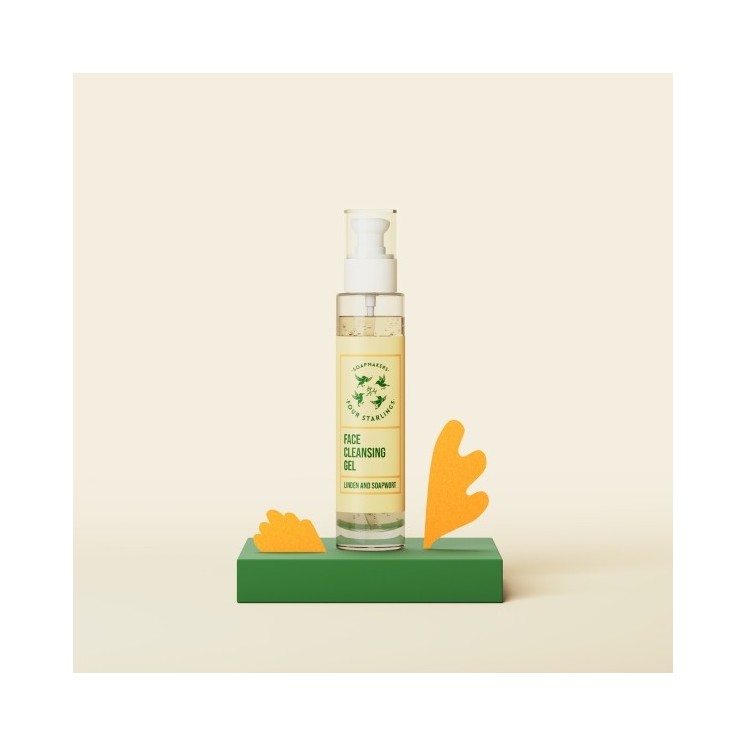Mydlarnia Cztery Szpaki Linden and Soapwort face wash gel 100 ml