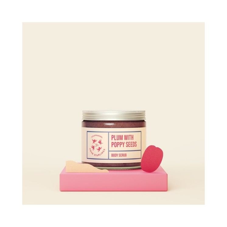 Mydlarnia Cztery Szpaki Sugar body Peeling Plum with poppy seeds 250 ml