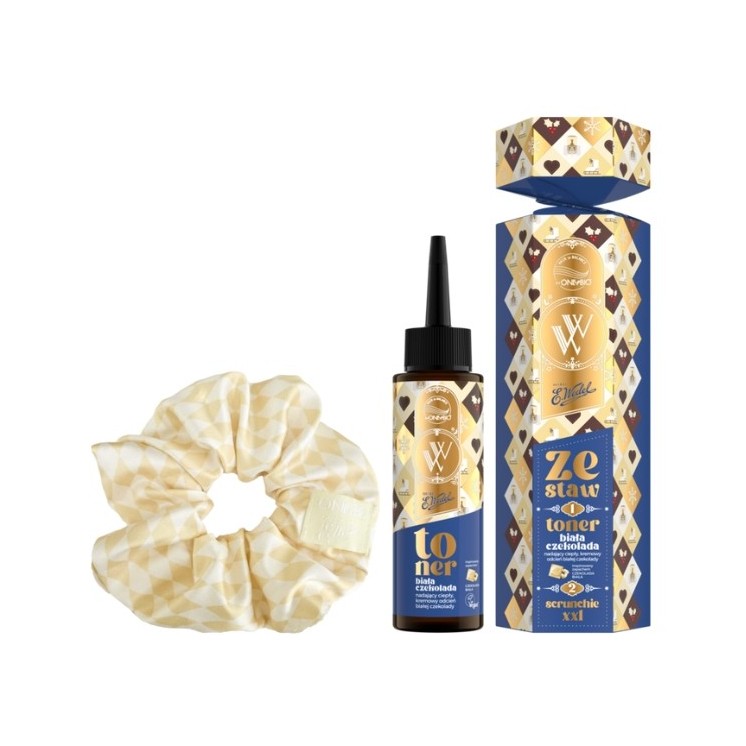 OnlyBio x Wedel Hair in Balance Christmas Set Toner + Scrunchie XXL білий шоколад