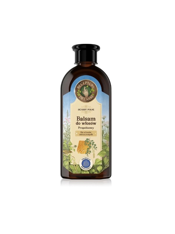 Receptury Zielarki Balsam do włosów zniszczonych Propolis brzozowy 350 ml