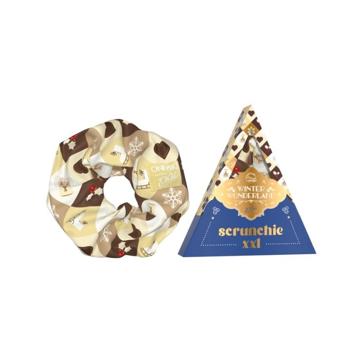 OnlyBio x Wedel Hair in Balance Scrunchie XXL Chocolade Wit