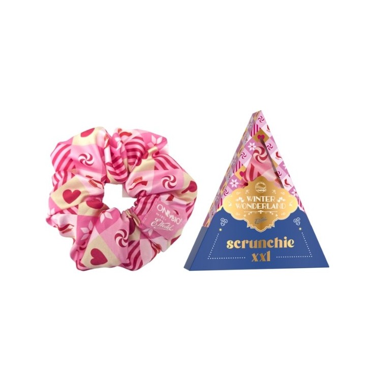 OnlyBio x Wedel Hair in Balance Scrunchie XXL Melkchocolade Aardbei