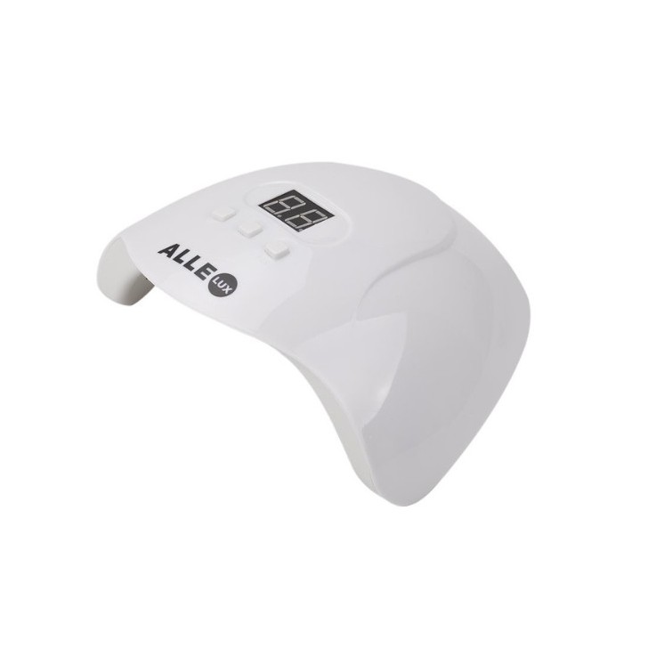 AlleLux X3 UV/ LED Nail Lamp 54W for Hybrid Varnishes with Power Supply and USB Cable White