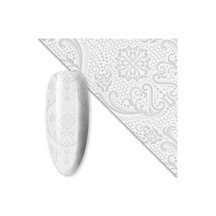 Nageltransferfolie 80 cm White Nr. 9