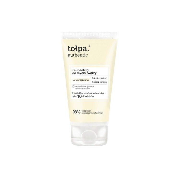 Tołpa Authentic Gel- Peeling Face Wash With Almond Acid 150 ml