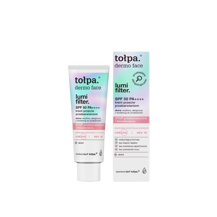 Tołpa Dermo Face Lumi Filter Cream проти зміни кольору SPF 50 PA++++ 40 мл