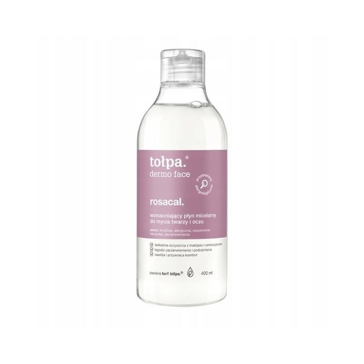Tołpa Dermo Face Rosacal Strengthening Micellar Fluid for Face and Eyes 400 ml