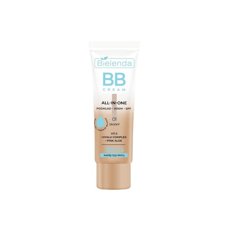 Bielenda ALL IN ONE BB CREAM для всіх типів шкіри відтінок 01 світлий 30 мл