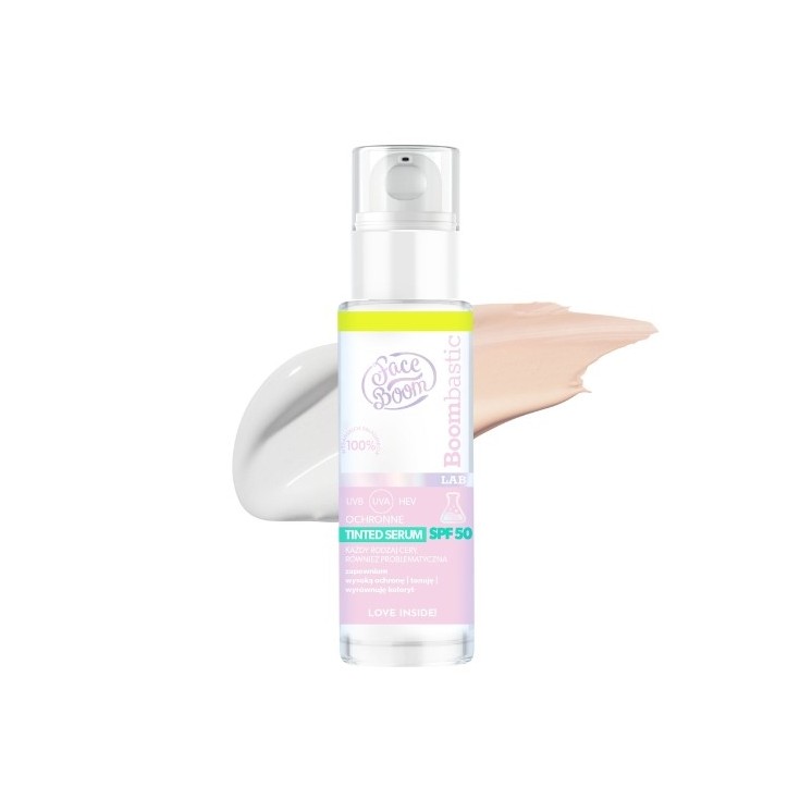 FaceBoom BOOMBASTIC LAB Getöntes Schutzserum SPF 50 30 ml