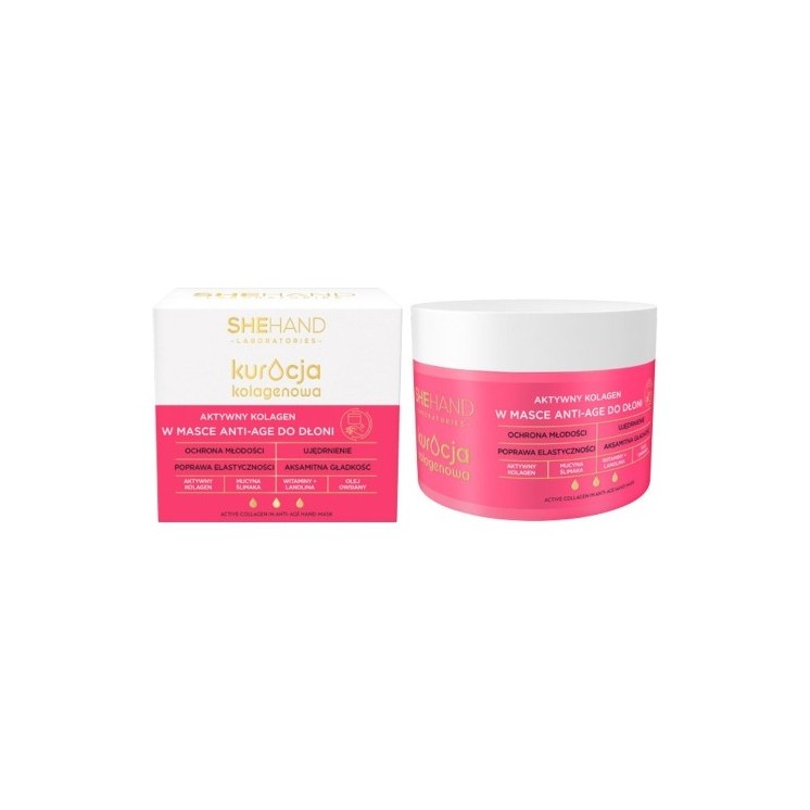 SheHand Collagen Treatment Aktives Kollagen für die Hände in einer Anti-Age-Maske 80 g