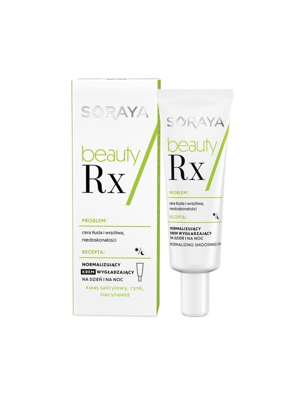 Soraya Beauty RX Normalizujący Krem do twarzy wygładzający z kwasami i cynkiem 50 ml