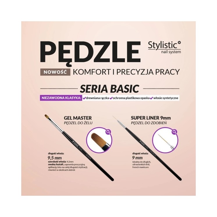 Stylistische Super Liner Gelborstel 9 mm