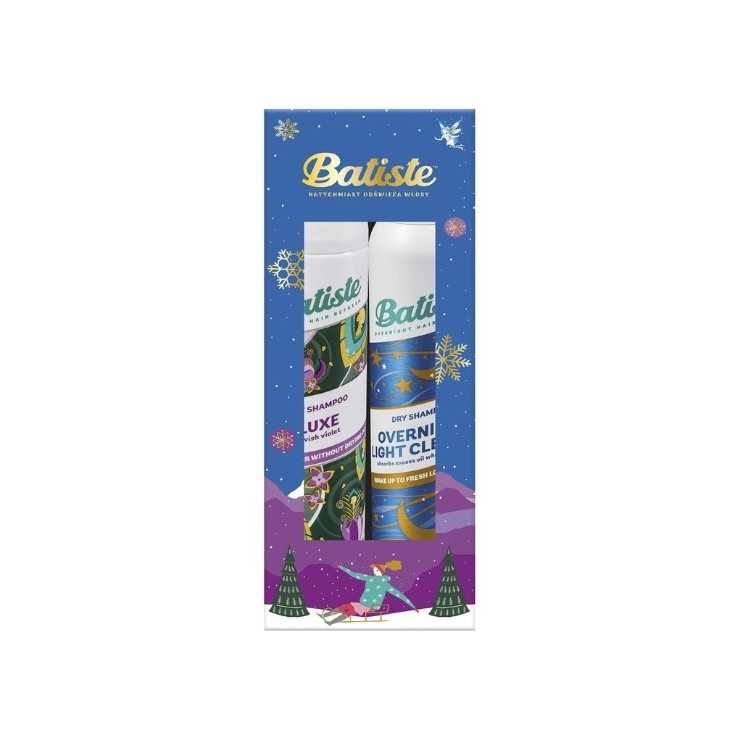 BATISTE Christmas Set Luxe Trockenshampoo 200 ml + Overnight Light Cleanse 200 ml