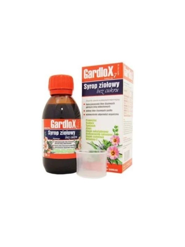 Gardlox 7 Syrop ziołowy bez cukru 120 ml