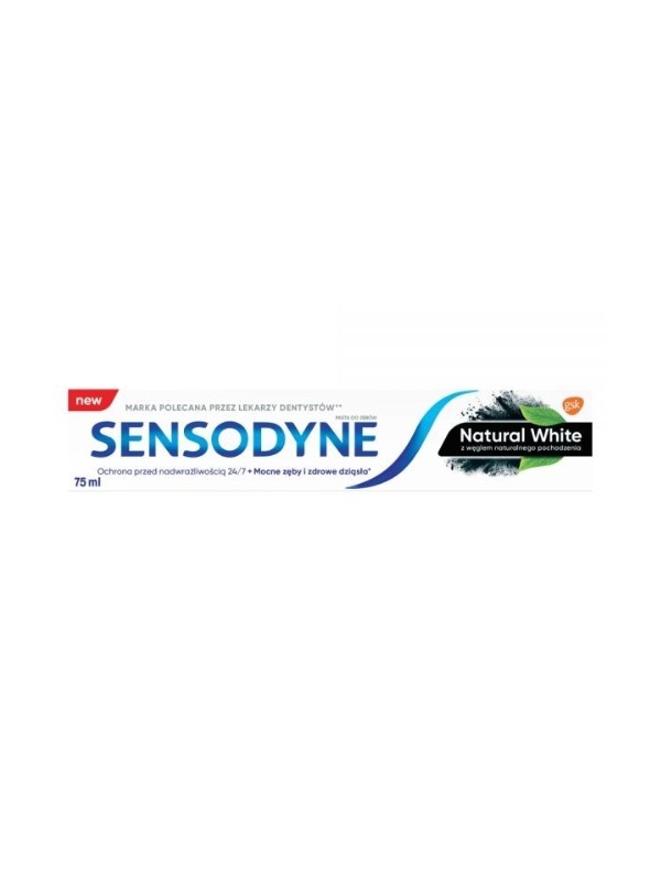 Sensodyne Natural White z węglem Pasta do zębów 75 ml