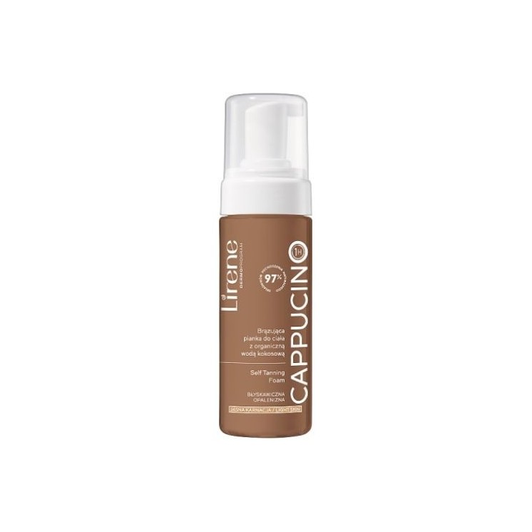 Lirene Self Tanning Bronzing Körperschaum mit Bio-Kokoswasser Cappucino 150 ml