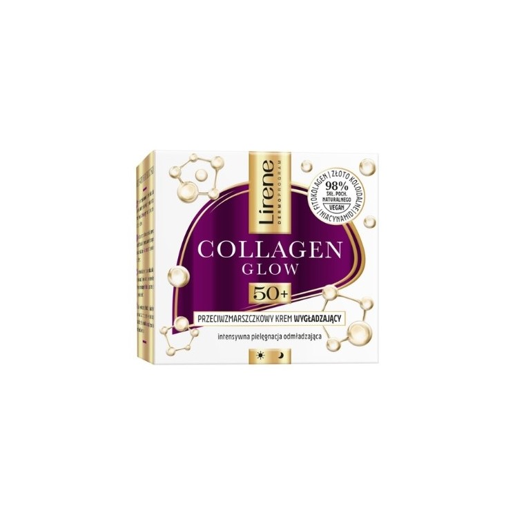 Lirene Collagen Glow 50+ Anti-Falten-Glättungscreme 50 ml