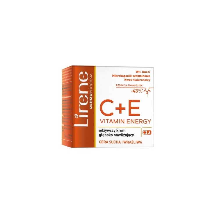 Lirene Vitamin Energy C+E nourishing deep moisturizing cream 50 ml