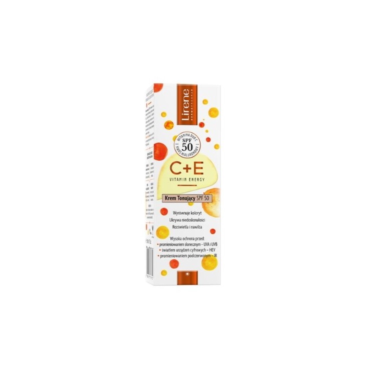 Lirene C+E Vitamin Energy Verstevigende Crème met SPF50 Bescherming 30 ml
