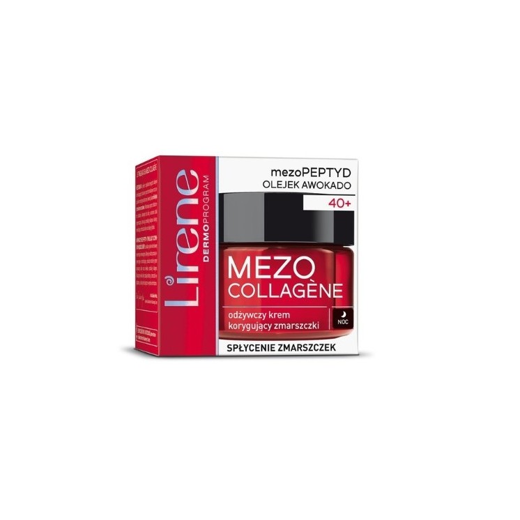 Lirene Mezo Collagene 40+ Nourishing night cream for wrinkle reduction 50 ml