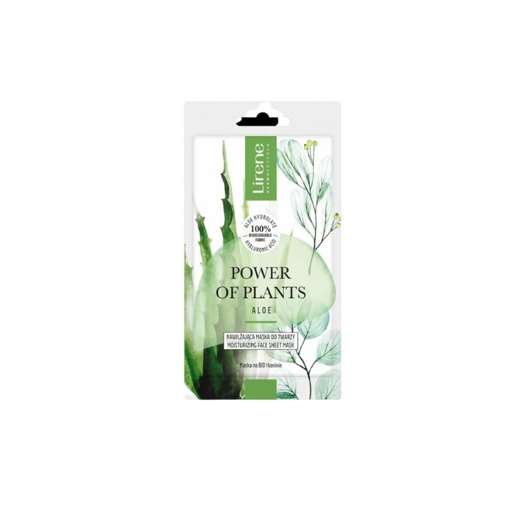 Lirene Power Of Plants hydraterend gezichtsmasker Aloë 17 g