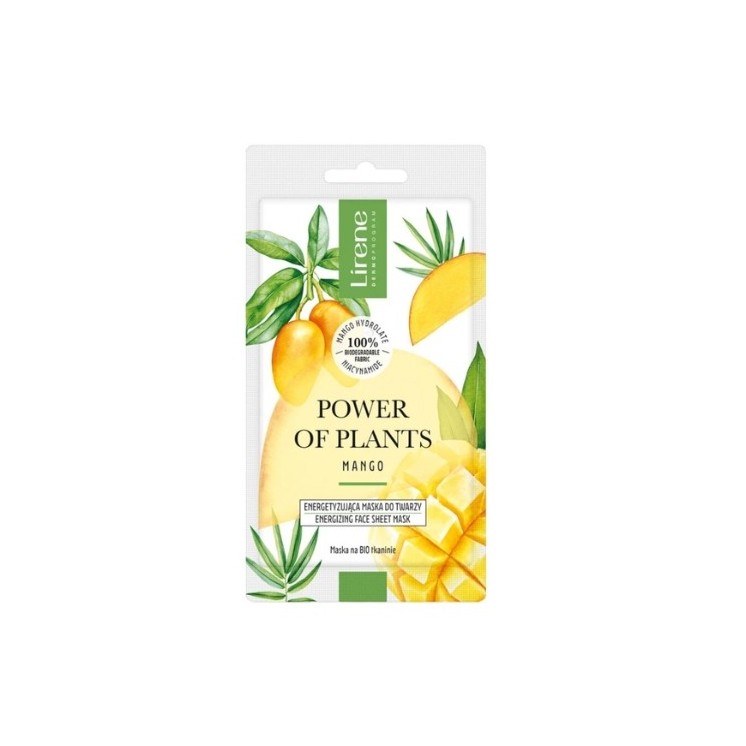 Маска для обличчя Lirene Power of Plants Energizing Face Mask Mango 17г