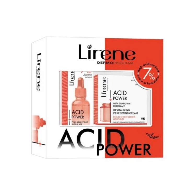 Lirene Acid Power Set Gezichtscrème 50 ml + Gezichtsserum 30 ml