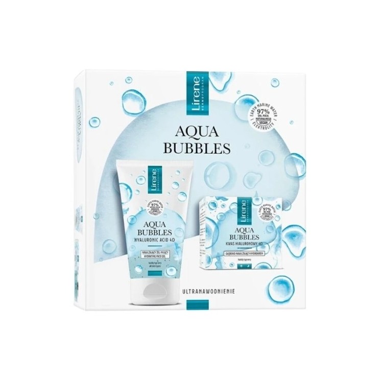 Lirene Aqua Bubbels Gift Set Face Cream 50 ml + Face Wash Gel 150 ml