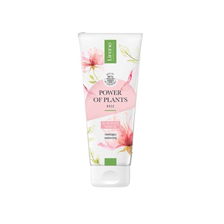 Lirene Power of Plants Feuchtigkeitsspendendes Rosenduschgel 200 ml