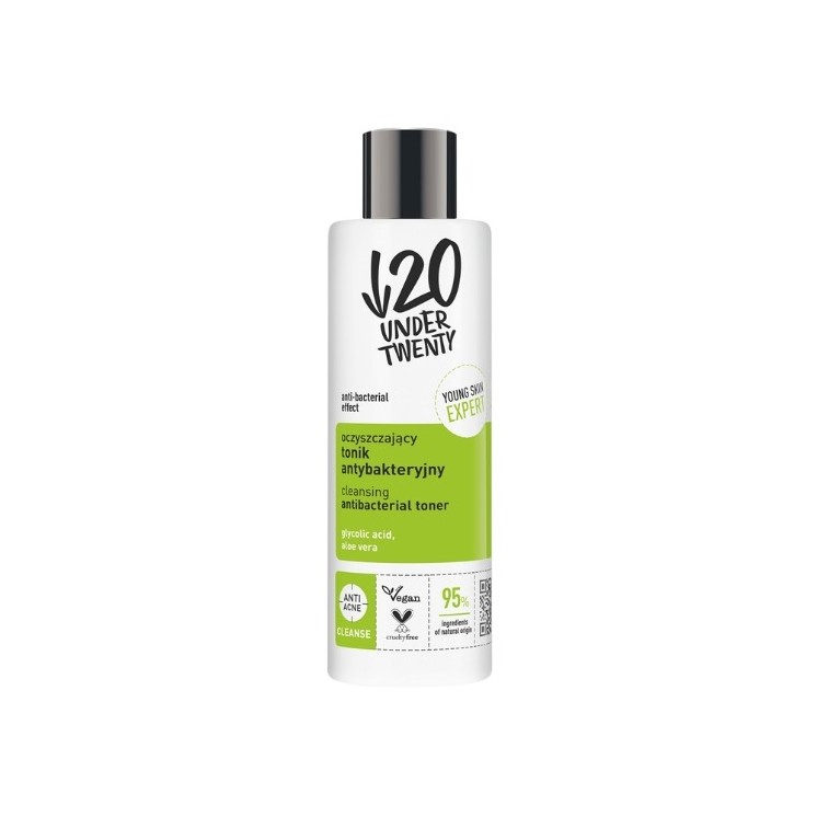 Очищаючий тонік для обличчя Under Twenty Anti Acne 200 мл
