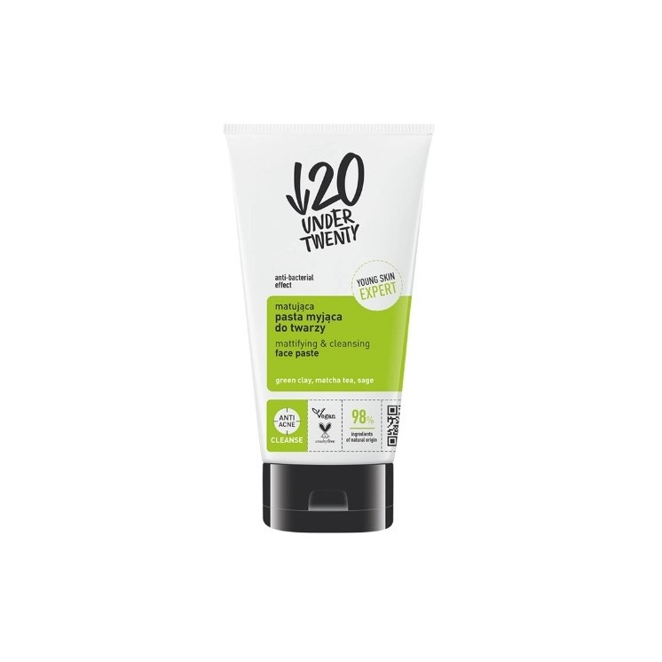 Under Twenty Matterende Gezichtsreinigingspasta 150 ml